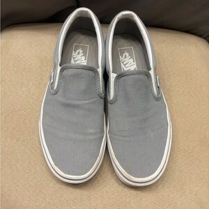 Vans Women's Gray Slip-On Sneakers